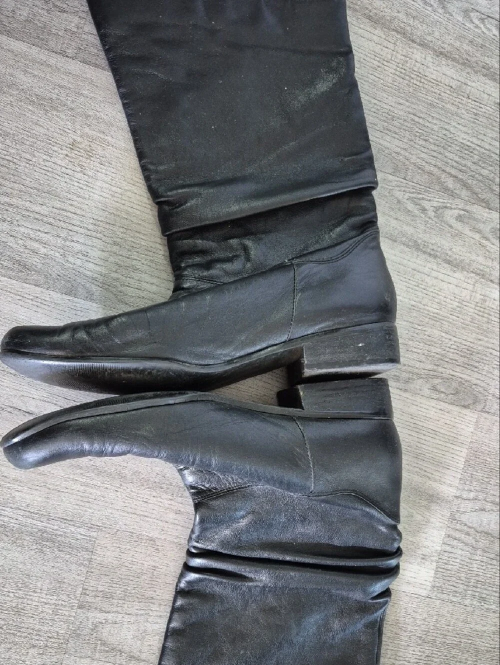 Women's Black Leather Boots